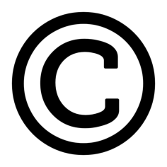 Legal License Copyright Line Art Illustration Svg, Free Vectors File